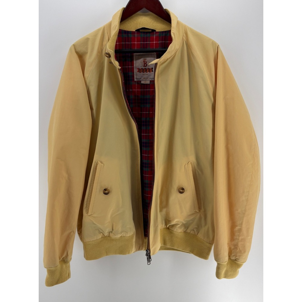 Baracuta G9 Harrington Jacket 46 Yellow Made England Fraser Tartan Preppy - Picture 3 of 15